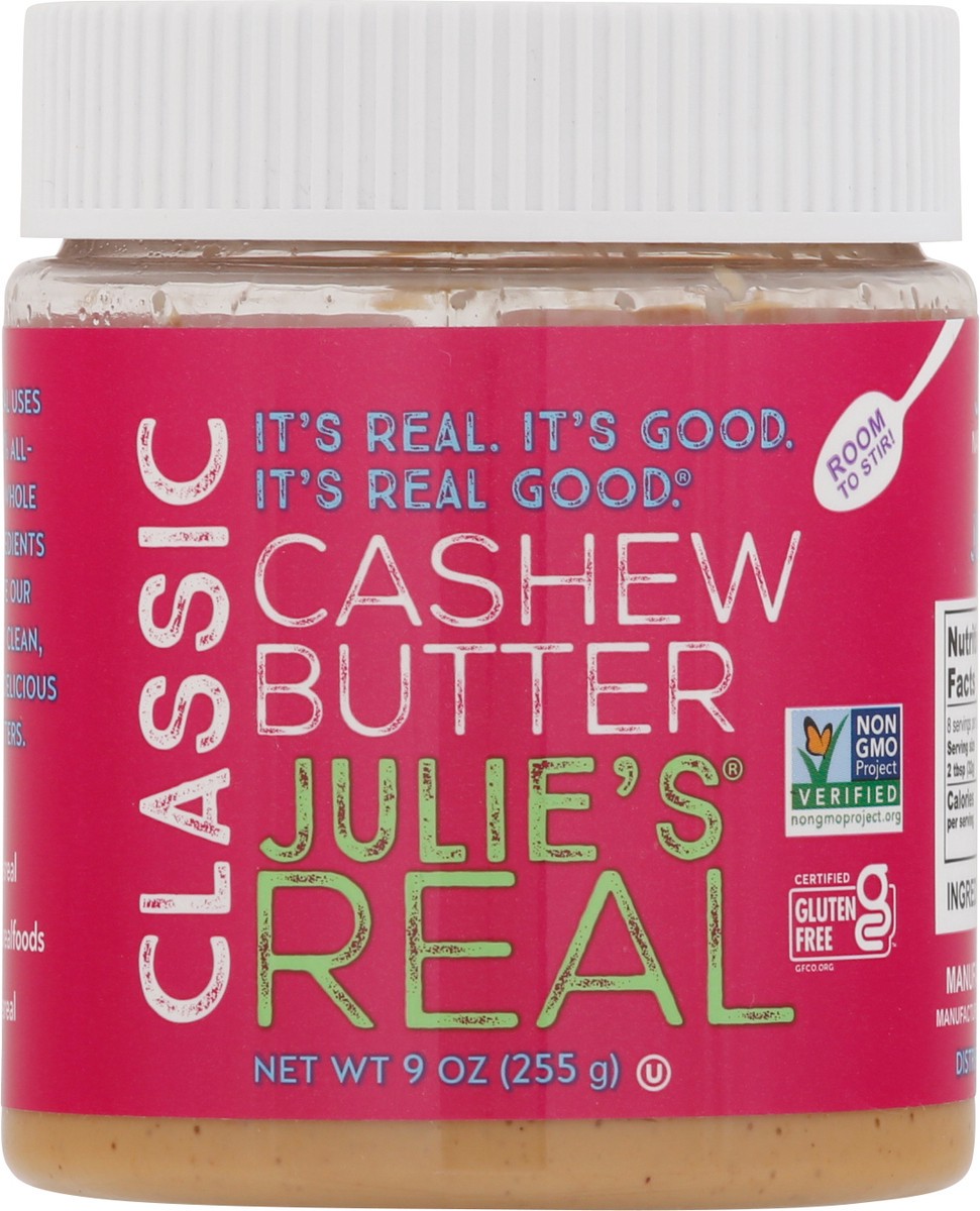 slide 6 of 9, Julie's Real Cashew Butter, Classic, 9 oz