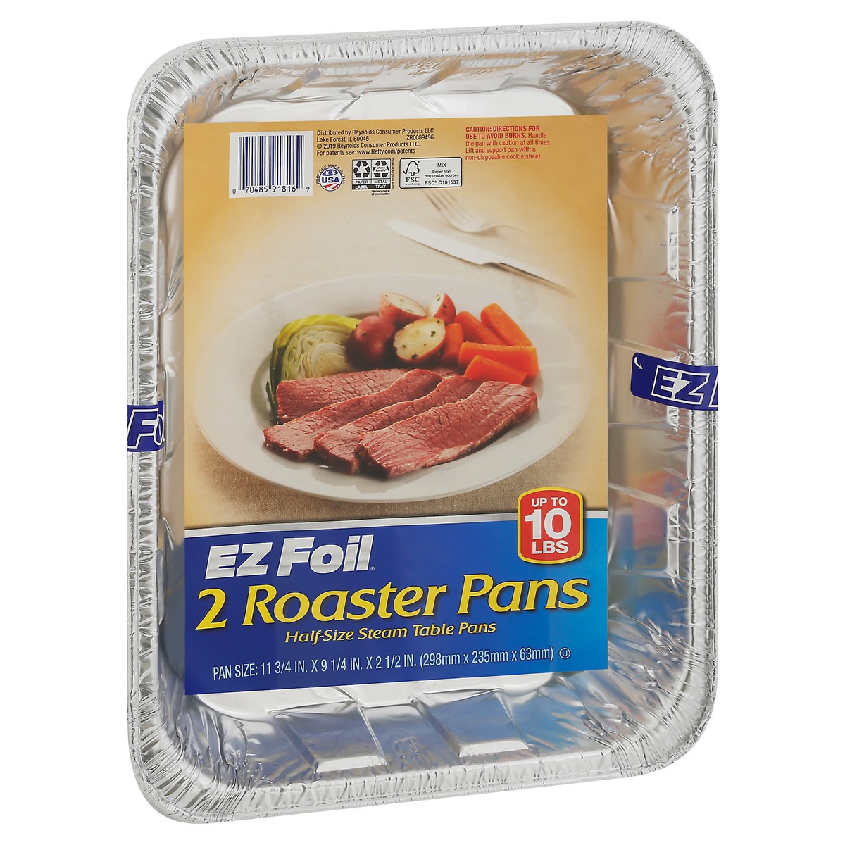 slide 5 of 9, EZ Foil Hefty Roaster Pan, 2 ct