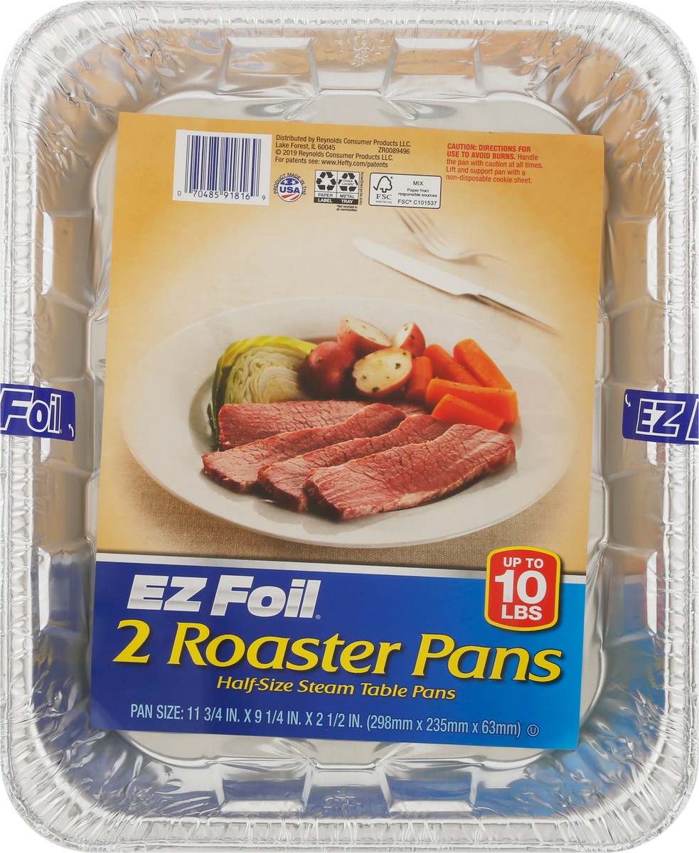 slide 7 of 9, EZ Foil Hefty Roaster Pan, 2 ct