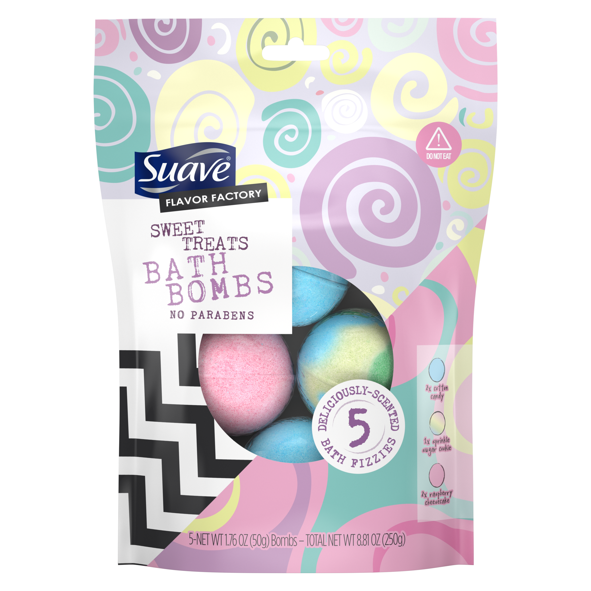 slide 3 of 4, Suave Flavor Factory Bath Bombs Sweet Treats, 8.81 oz, 5 count, 8.81 oz