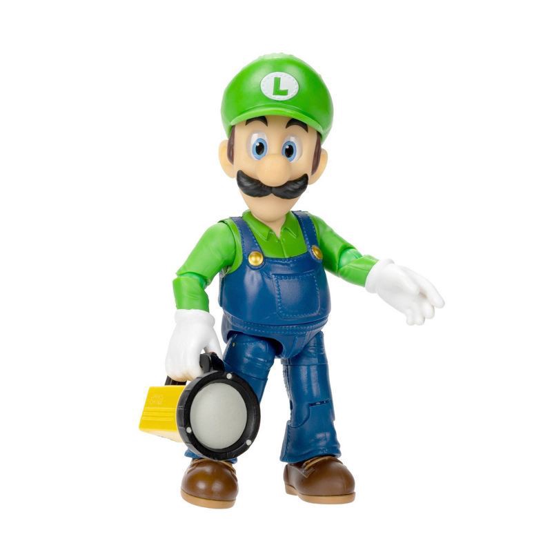 slide 4 of 5, Nintendo The Super Mario Bros. Movie Luigi Figure with Flashlight Accessory, 1 ct