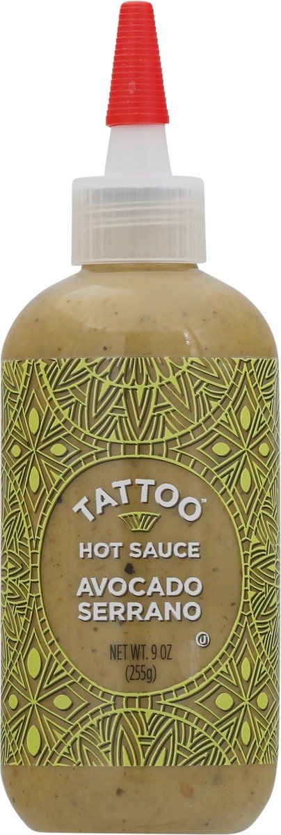 slide 8 of 11, Tattoo Avocado Serrano Hot Sauce 9 oz, 