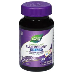 Nature's Way Sambucus Zero Sugar Immune Gummies for Kids