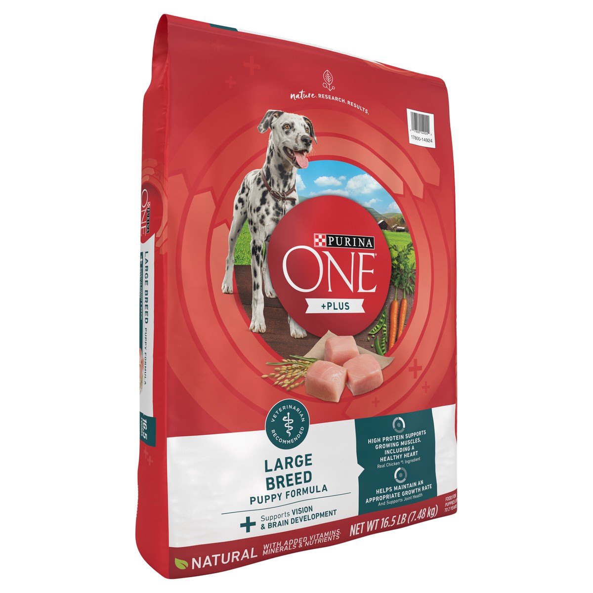 slide 9 of 9, ONE Purina ONE Plus Large Breed Puppy Food Dry Formula, 16.5 lb