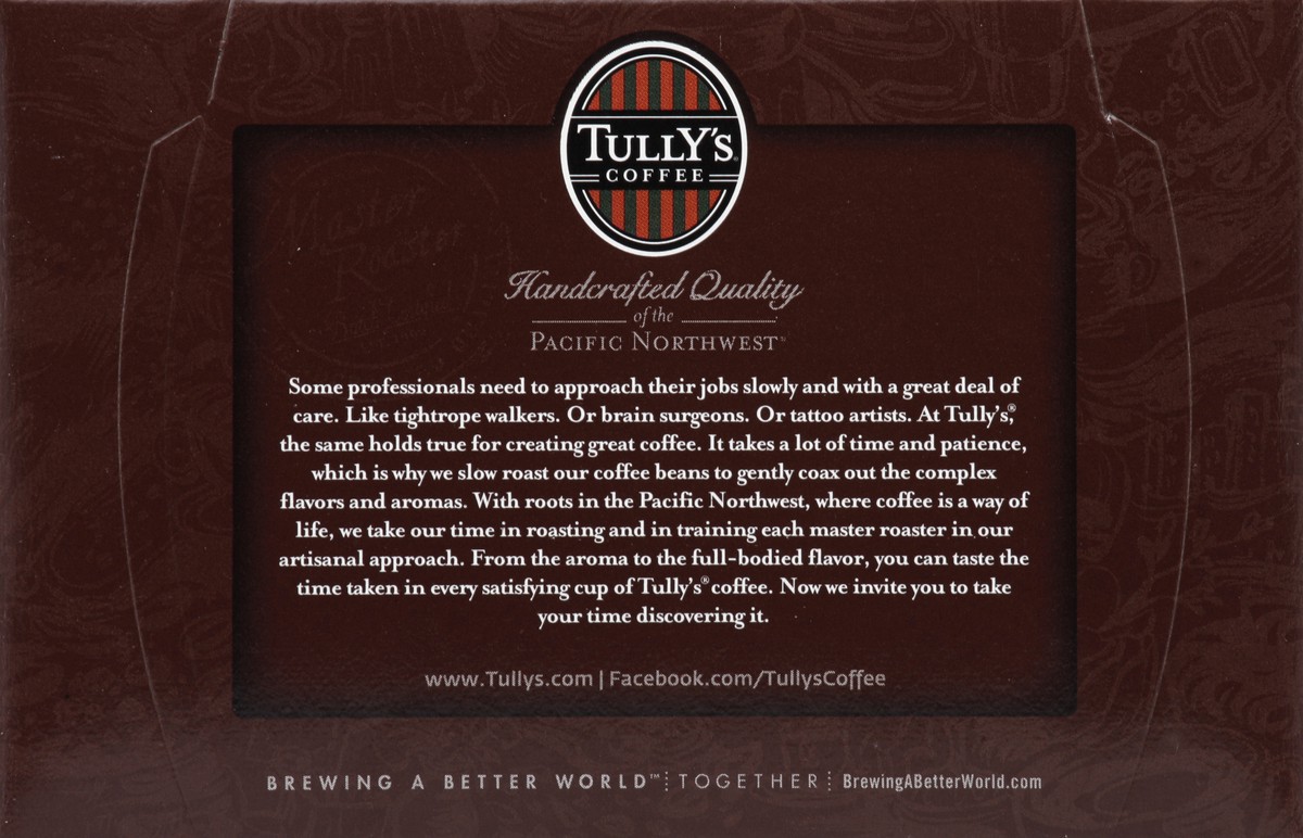 slide 2 of 5, Tully's Coffee House Blend K-Cups, 12 ct