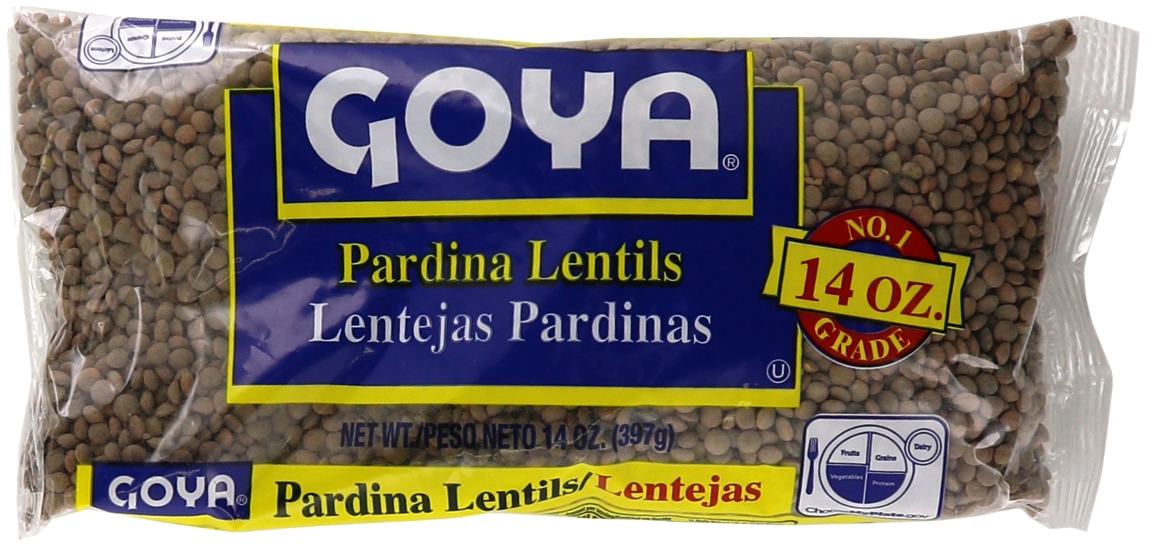 slide 1 of 1, Goya Pardina Lentils, 14 oz