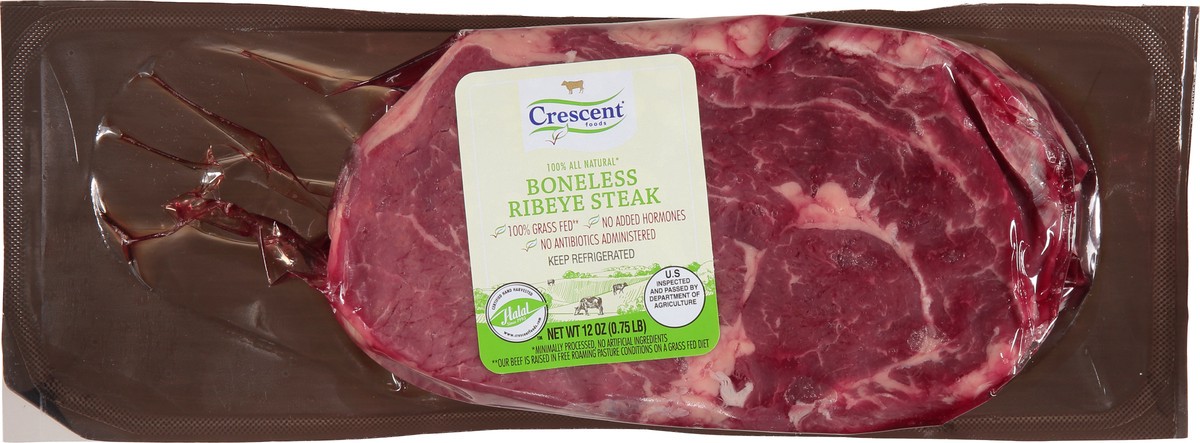 slide 5 of 12, Crescent Foods Boneless Ribeye Steak 12 oz, 12 oz