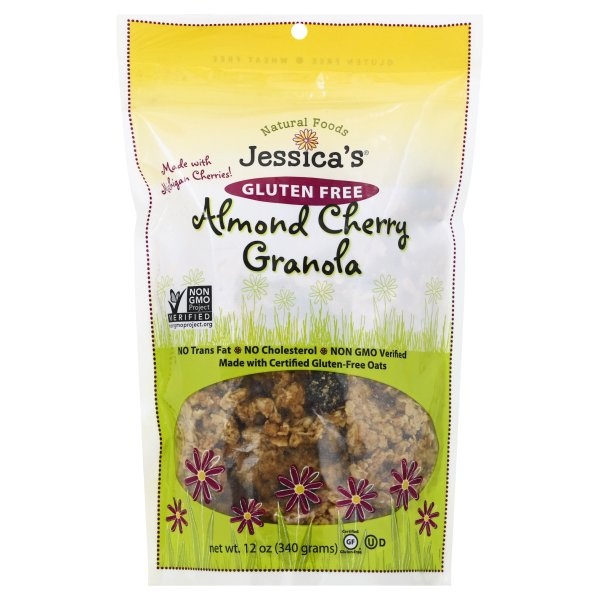 slide 1 of 2, Jessica's Almond Cherry Gluten Free Granola, 11 oz