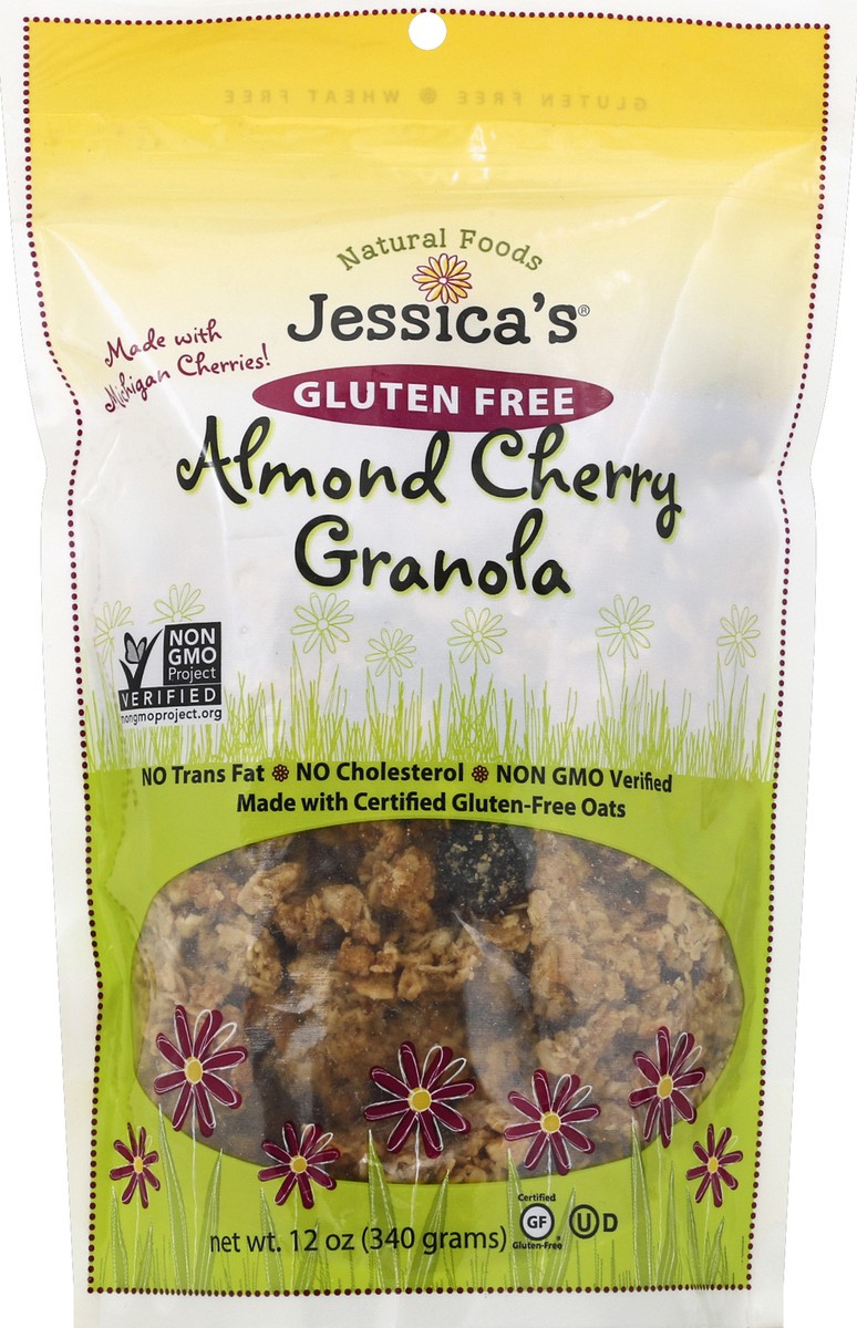 slide 1 of 2, Jessica's Almond Cherry Gluten Free Granola, 11 oz