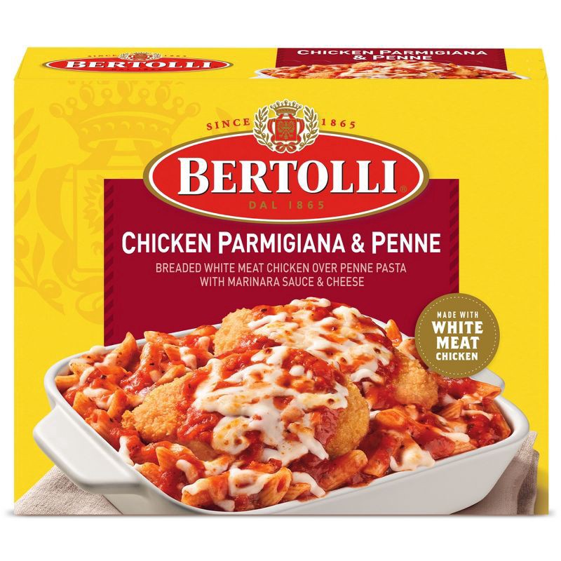 slide 1 of 4, Bertolli Chicken Parmigiana & Penne, Frozen Meal, 25 oz., 25 oz