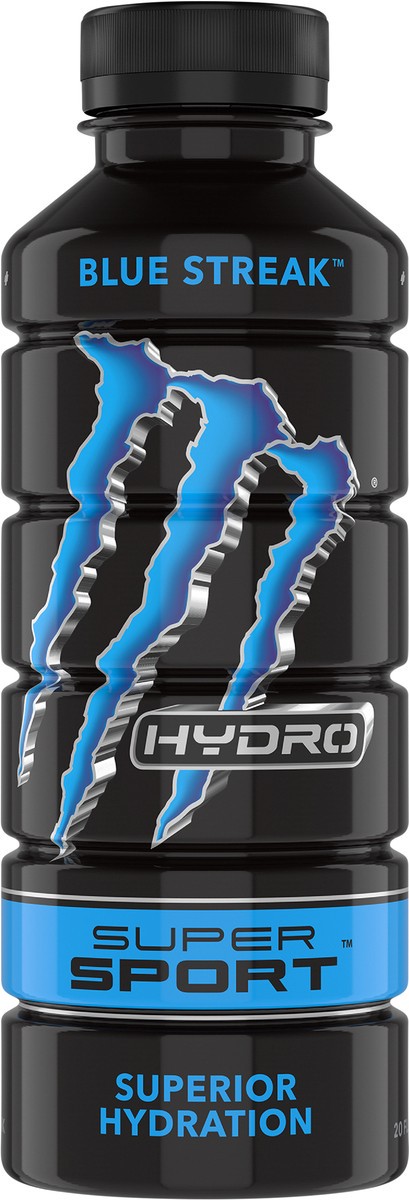 slide 2 of 2, Monster Energy Hydro Super Sport, Blue Streak, 20 oz