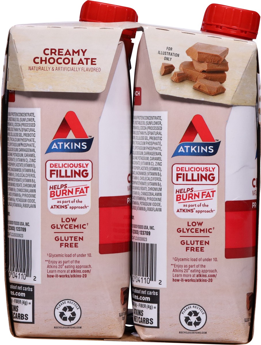 slide 7 of 9, Atkins Meal Creamy Chocolate Shake, 4 ct; 16.9 fl oz