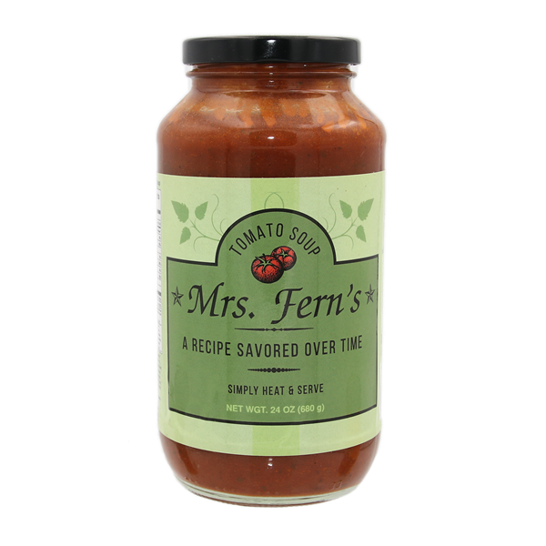 slide 1 of 1, Mrs Ferns Tomato Soup, 24 oz