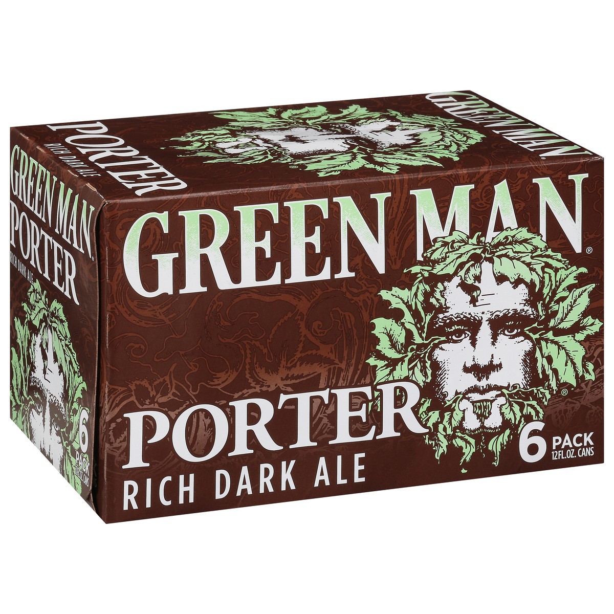 slide 2 of 9, Green Man Porter Rich Dark Ale Beer 6 - 12 fl oz Cans, 6 ct