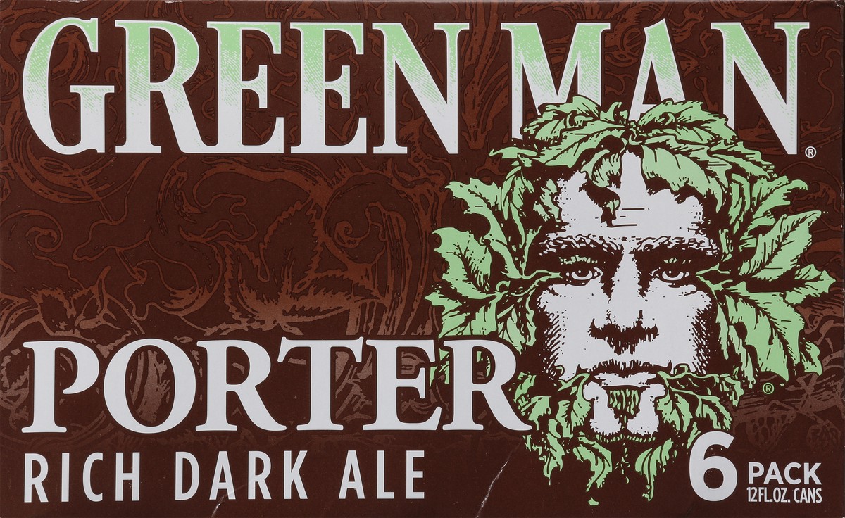 slide 4 of 9, Green Man Porter Rich Dark Ale Beer 6 - 12 fl oz Cans, 6 ct
