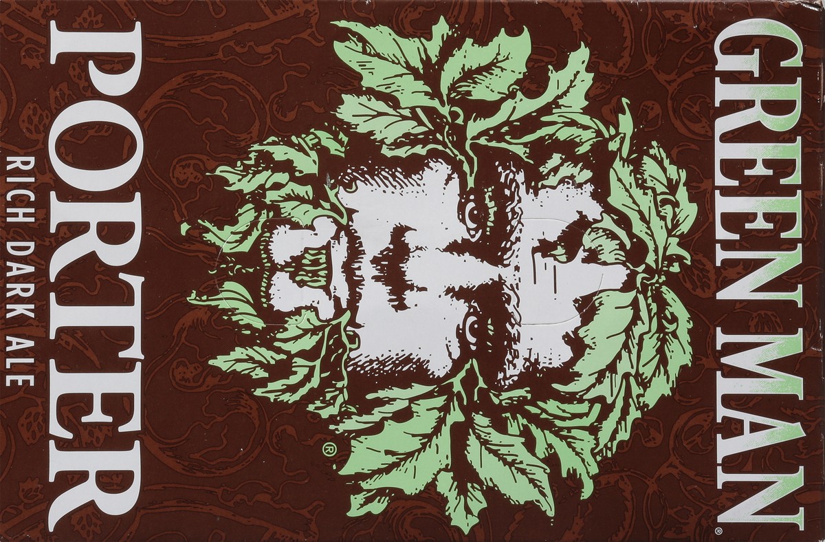 slide 9 of 9, Green Man Porter Rich Dark Ale Beer 6 - 12 fl oz Cans, 6 ct