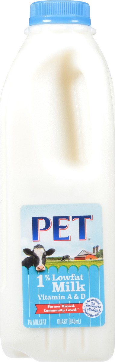 slide 3 of 13, PET Dairy Dairy 1% Low Fat Milk with Vitamin A and D, Milk Quart - 1 Jug, 32 oz