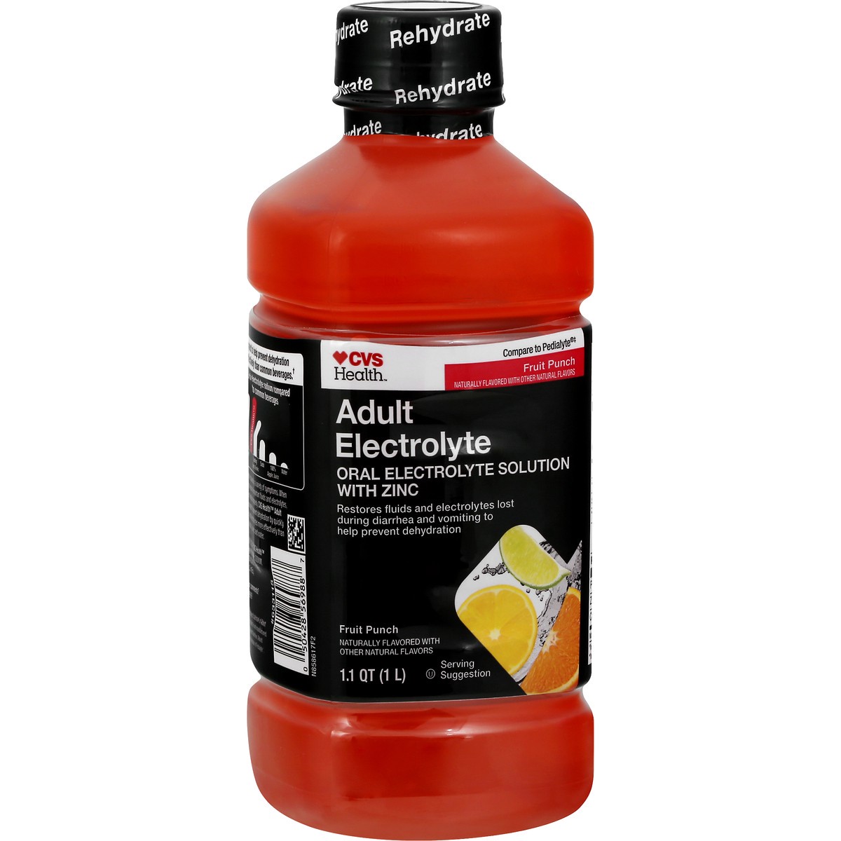 slide 9 of 12, CVS Health Electrolyte Solution, Fruit Punch, 33.8 Fl Oz, 1 liter