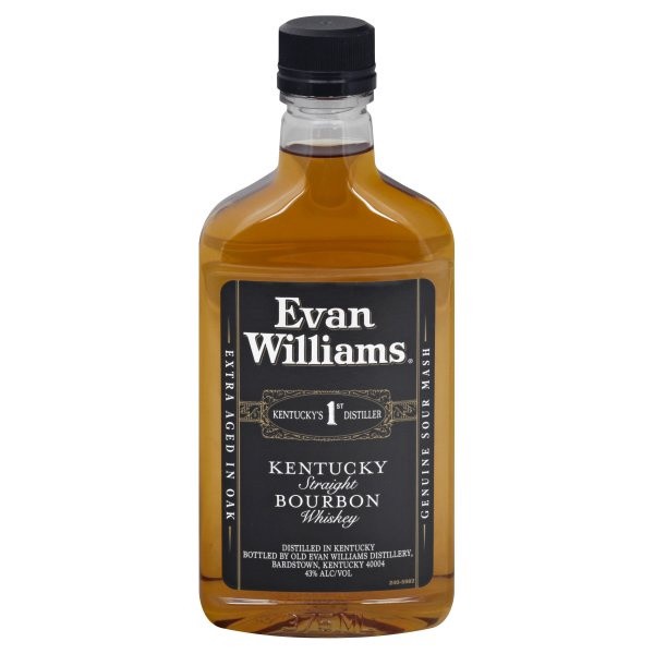 slide 1 of 1, Evan Williams Kentucky Straight Bourbon Whiskey 375 ml, 375 ml