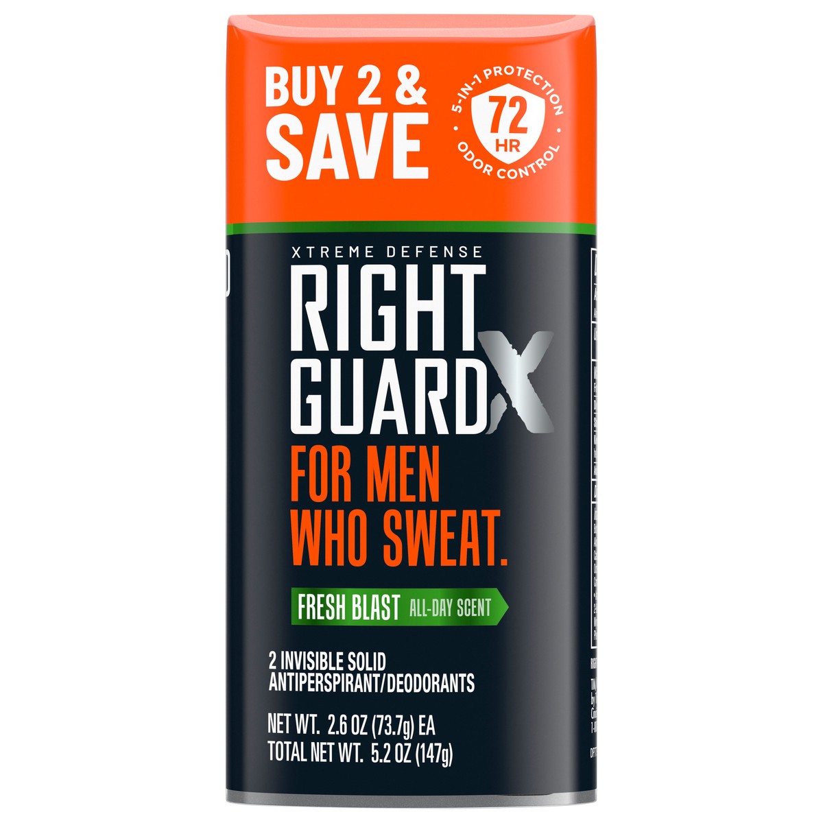 slide 1 of 7, Right Guard Xtreme Fresh Blast Twin Stick - 5.2 Oz, 5.2 oz