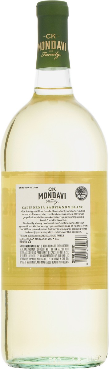 slide 5 of 12, CK Mondavi California Crisp & Refreshing Sauvignon Blanc 1.5 l, 1.50 liter