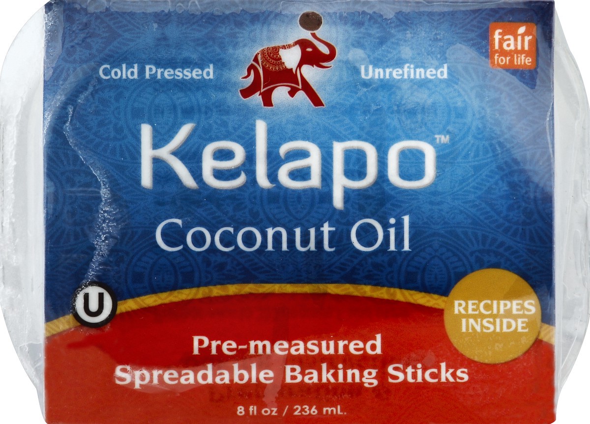 slide 2 of 4, Kelapo Extra Virgin Coconut Oil Baking Sticks, 8 oz