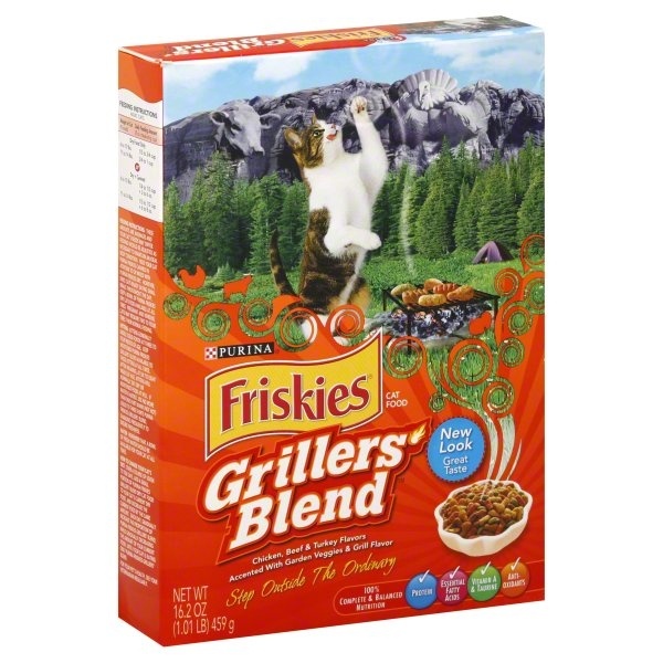 slide 1 of 1, Friskies Grillers' Blend Dry Cat Food, 16.2 oz