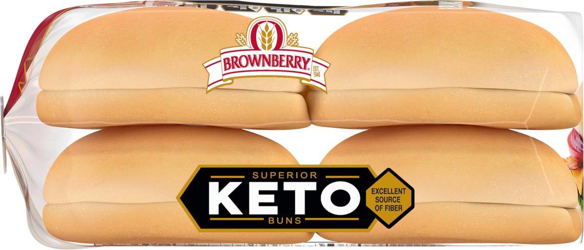 slide 3 of 7, Brownberry Keto Buns, 8 count, 12 oz, 8 ct