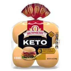 Brownberry Keto Buns, 8 count, 12 oz