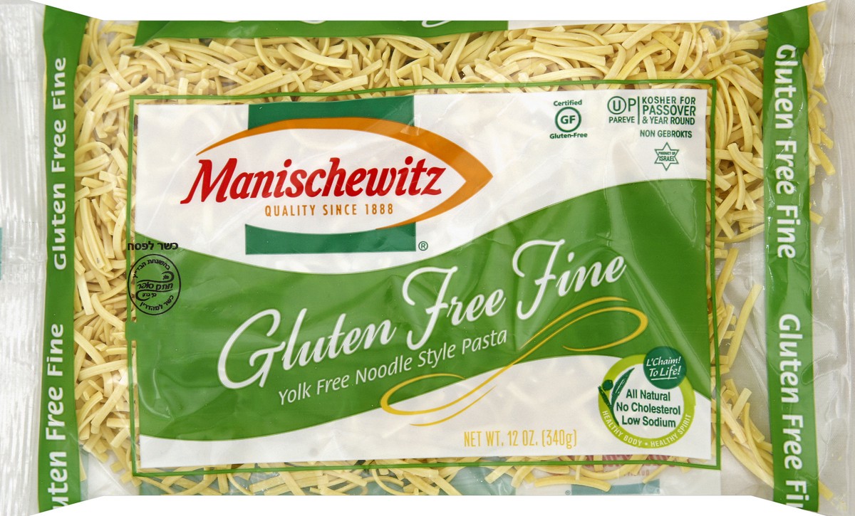 slide 1 of 5, Manischewitz Noodle Style Pasta 12 oz, 12 oz