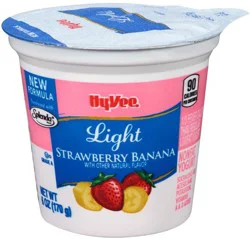 Hy-Vee Light Strawberry Banana Nonfat Yogurt