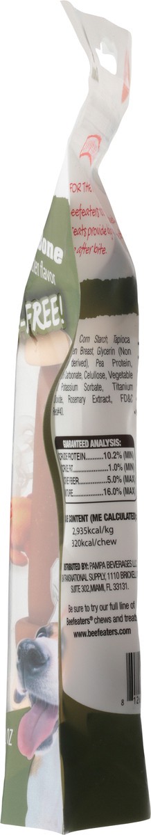 slide 5 of 14, Beefeaters Oven-Baked Knotted Bone Chicken Flavor Dog Treats Large 2.32 oz, 2.32 oz
