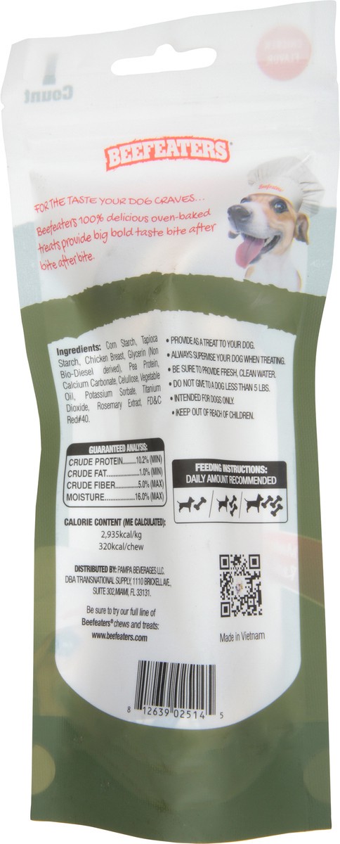 slide 2 of 14, Beefeaters Oven-Baked Knotted Bone Chicken Flavor Dog Treats Large 2.32 oz, 2.32 oz