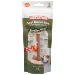 Beefeaters Oven-Baked Knotted Bone Chicken Flavor Dog Treats Large 2.32 oz