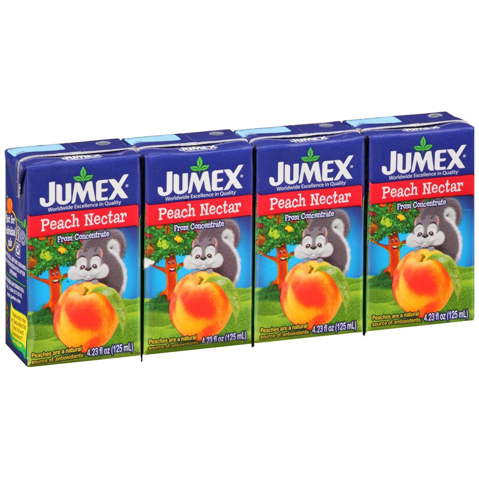 slide 1 of 8, Jumex Peach Nectar From Concentrate Aseptic Carton - 4 ct; 4.23 fl oz, 4 ct; 4.23 fl oz