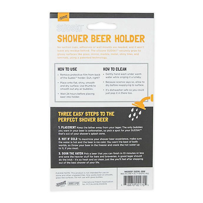 slide 8 of 14, 30 Watt 12oz Sudski Shower Beer Holder Drinkware, 1 ct