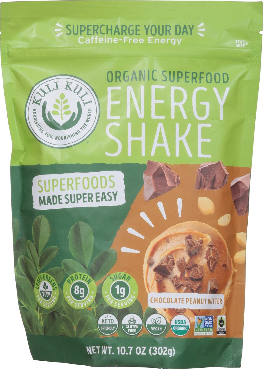 slide 6 of 9, Kuli Kuli Energy Shake Organic Chocolate Peanut Butter Superfood 10.7 oz, 10.7 oz