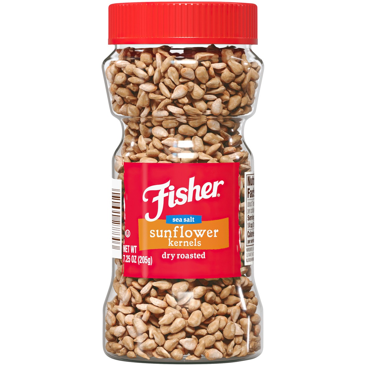 slide 1 of 9, Fisher Sea Salted Dry Roasted Sunflower Kernels 7.25 oz. Jar, 7.25 oz