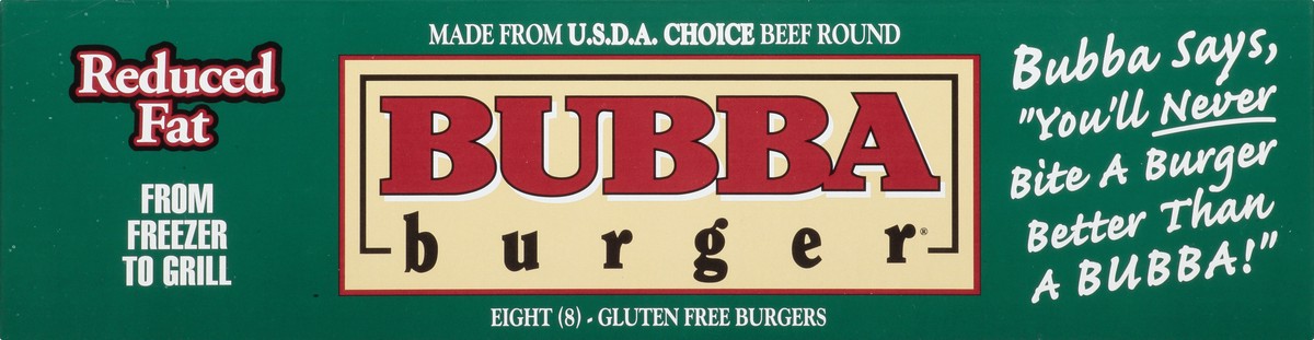 slide 7 of 11, BUBBA Burger Reduced Fat Burgers 8 ea, 8 ct