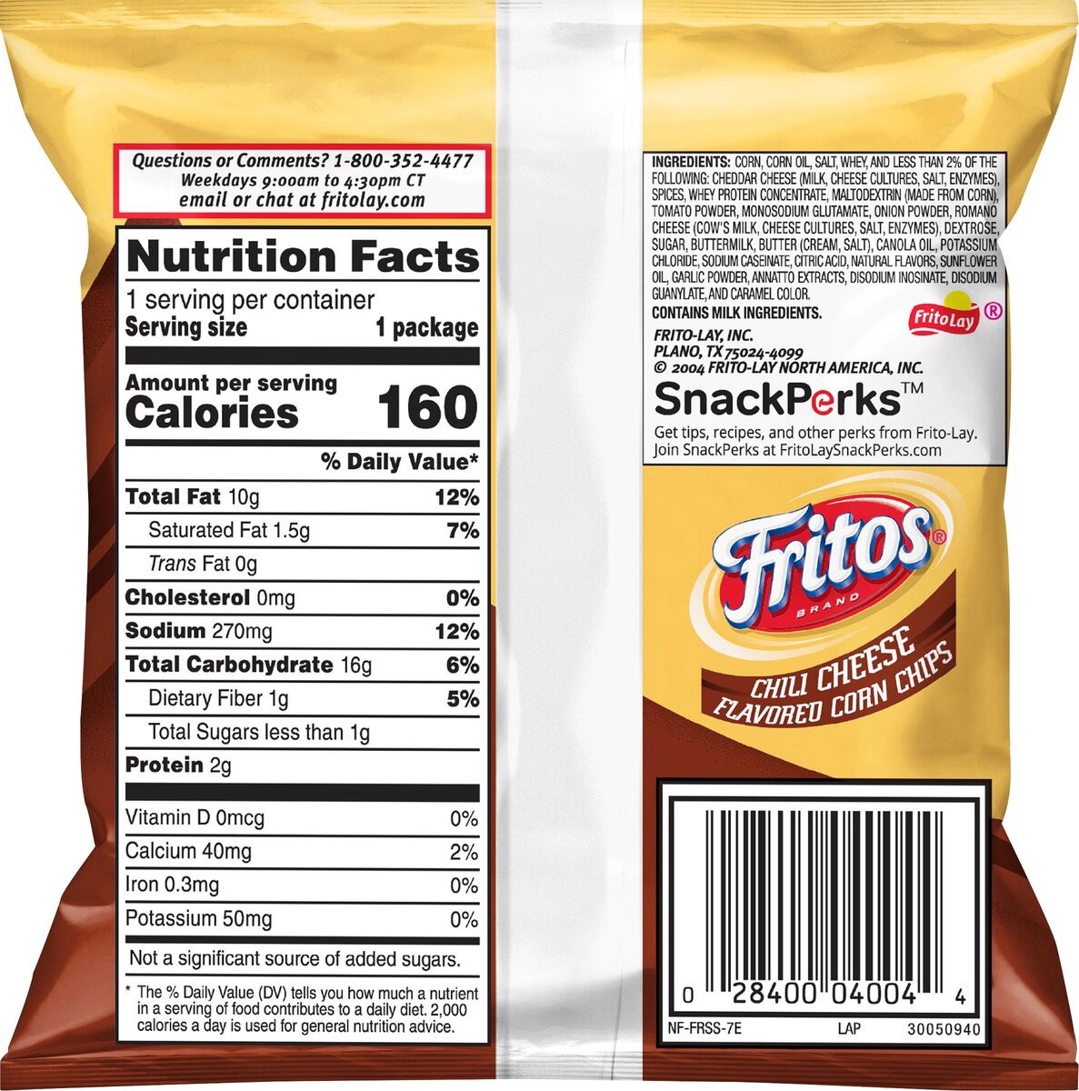 slide 2 of 6, Fritos Corn Chips, 1 oz