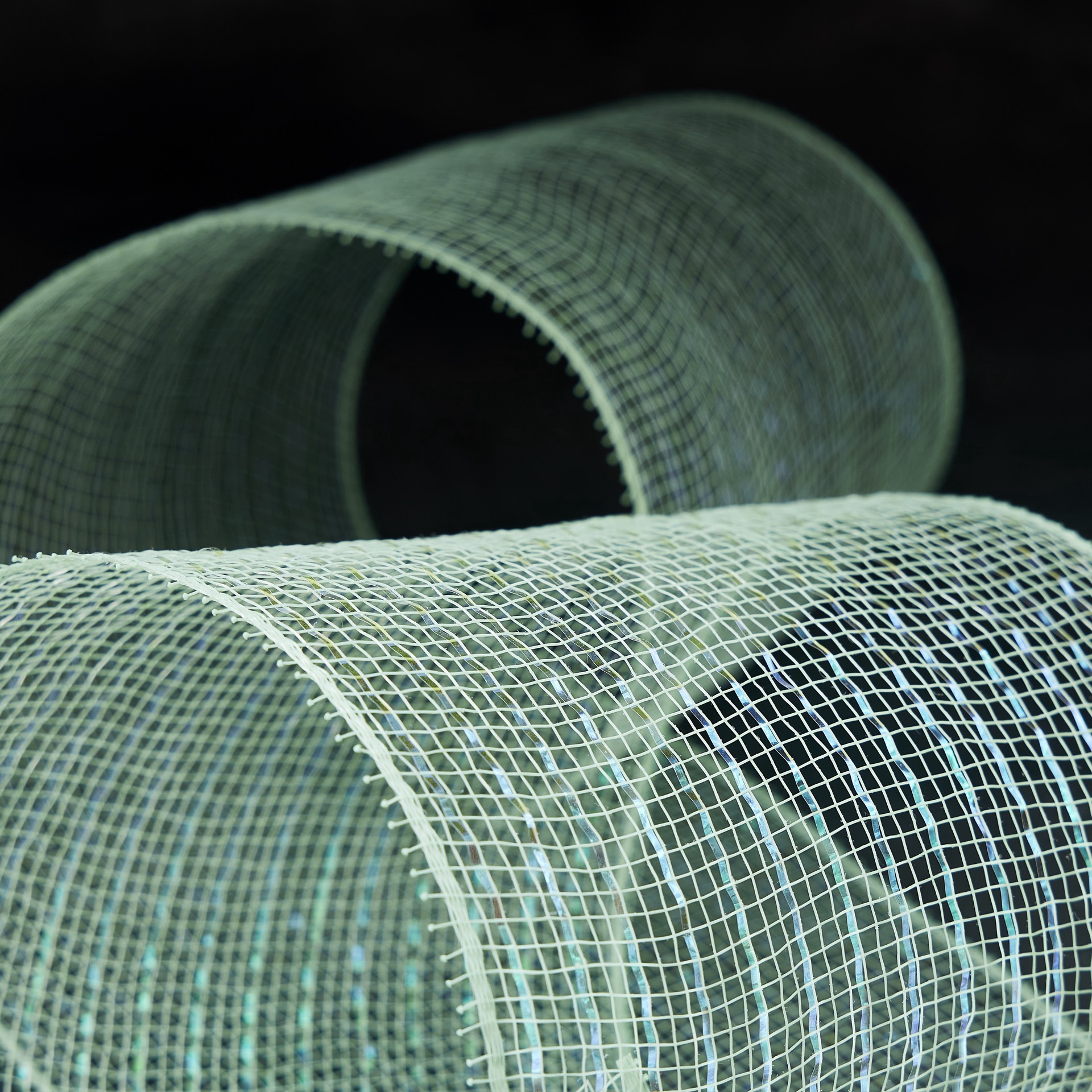 slide 3 of 3, 5.5" X 45ft. Mint Mesh Ribbon By Celebrate It, 5.5 in x 45 ft