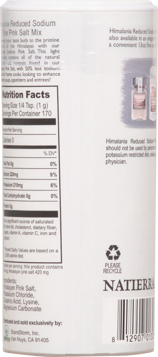 slide 6 of 12, Himalania Natierra Himalania Himalayan Fine Pink Salt Reduced Sodium Mix Shaker, 6 oz