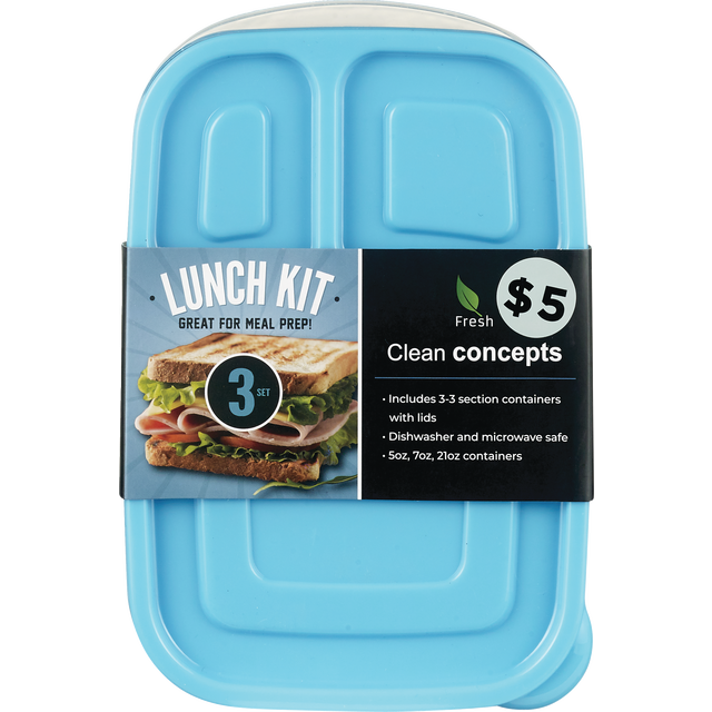 slide 1 of 1, 3Sets Food Storage Set 33Oz, 1 ct