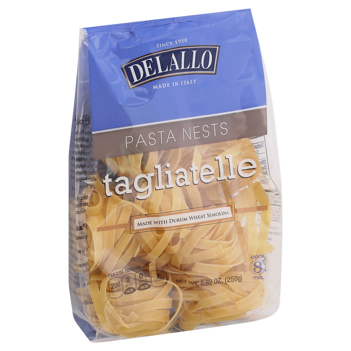 slide 6 of 13, DeLallo Del Pasta Taglatelle Nest, 8.82 oz
