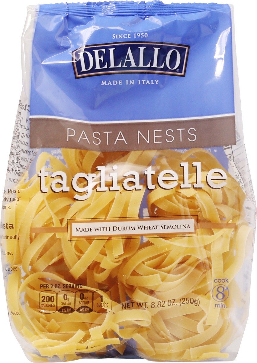 slide 2 of 13, DeLallo Del Pasta Taglatelle Nest, 8.82 oz