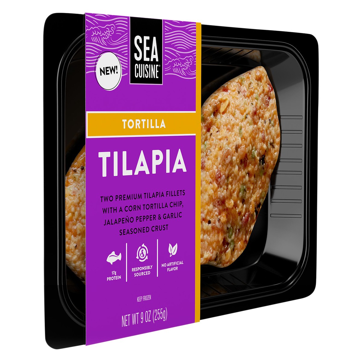 slide 7 of 8, Sea Cuisine 8/9 oz Tortilla Crusted Tilapia, 9 oz