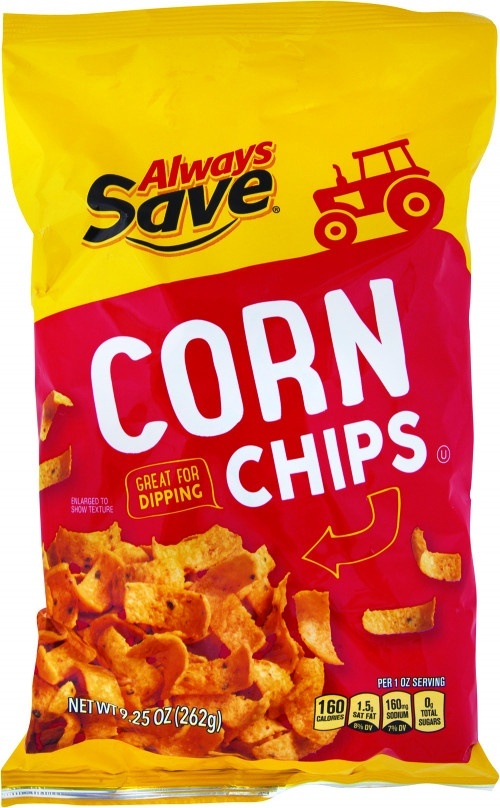 slide 1 of 1, Always Save Corn Chips, 9.25 oz