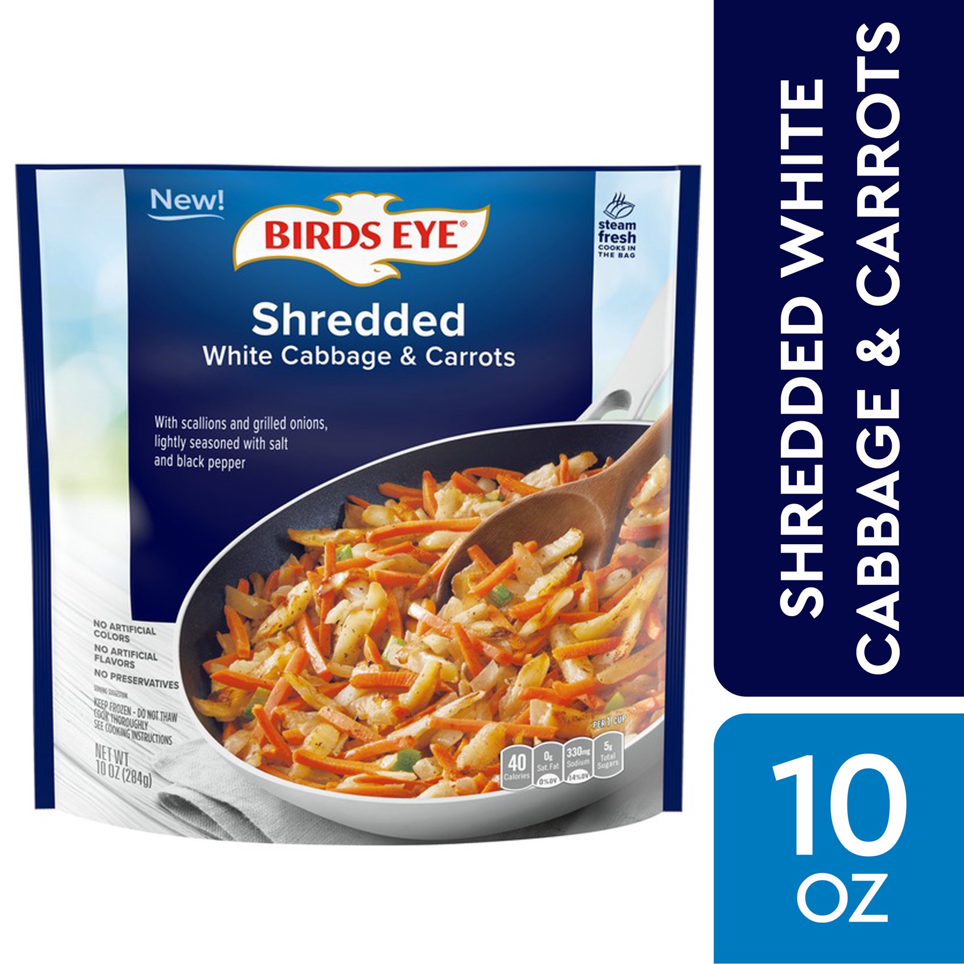 slide 1 of 8, Birds Eye Shredded Veggies White Cabbage & Carrots 10 oz, 10 oz