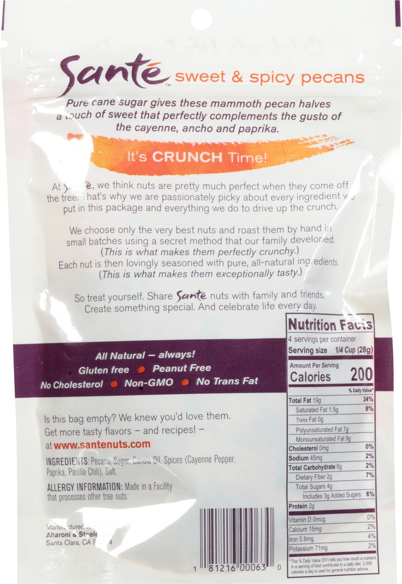 slide 11 of 12, Santé Sweet & Spicy Pecans 4 oz, 4 oz