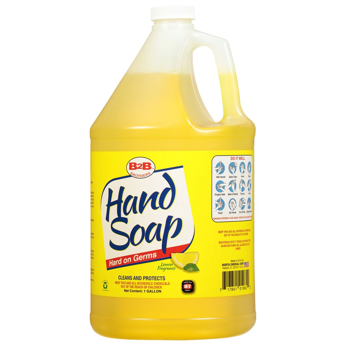 slide 7 of 9, B2B Brothers Hard On Germs Lemon Fragrance Hand Soap 1 gal, 1 gal